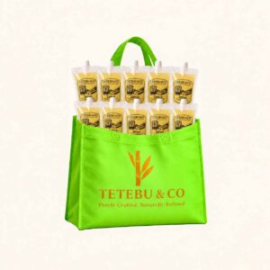 Tetebu 200ml Value Bundle – 10 Pouches + Non-Woven Bag